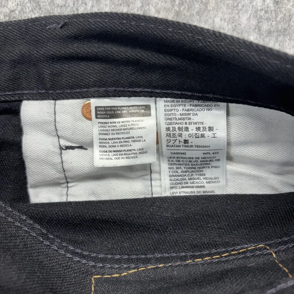 Levi's Premium 501 '93 Jeans Men's 32 x 32 Black Button Fly Straight Americana